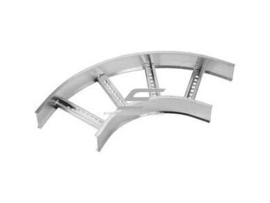 Kabelių kopėčių horizontalus 90° kampas | 600x60 mm | 1.5mm plienas | karšto cinkavimo Kabelių kopėčių horizontalus 90° kampas | 600x60 mm | 1.5mm plienas | karšto cinkavimo