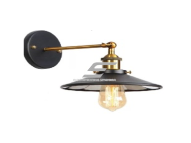 Šviestuvas tvirtinamas ant sienos | E27 | 1x35W | 230V | Ø220x180mm | be lempučių | IP20 | juodas Šviestuvas tvirtinamas ant sienos | E27 | 1x35W | 230V | Ø220x180mm | be lempučių | IP20 | juodas