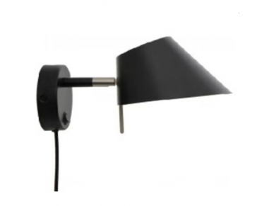 Šviestuvas tvirtinamas ant sienos | E27 | 1x35W | 230V | 110mm | be lempučių | IP20 | juodas korpusas | baltas vidus Šviestuvas tvirtinamas ant sienos | E27 | 1x35W | 230V | 110mm | be lempučių | IP20 | juodas korpusas | baltas vidus