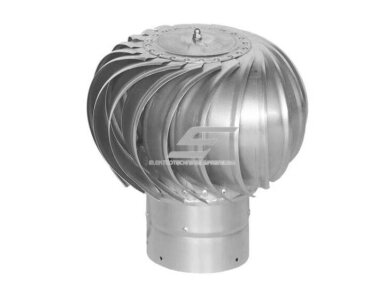 Rotacinis deflektorius D135 | rutuliniai guoliai | 300×100 mm | cinkuotas plienas | sidabrinis Rotacinis deflektorius D135 | rutuliniai guoliai | 300×100 mm | cinkuotas plienas | sidabrinis