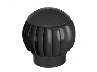 Rotacinis deflektorius D160 | rutuliniai guoliai | ABS plastikas | juodas Rotacinis deflektorius D160 | rutuliniai guoliai | ABS plastikas | juodas