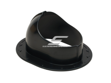 Ventiliacijos angos tvirtinimas čerpinei stogo dangai | 330×265 mm | ABS | juodas 1 Ventiliacijos angos tvirtinimas čerpinei stogo dangai | 330×265 mm | ABS | juodas 1