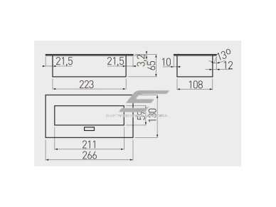 Kištukinių lizdų blokas | montuojamas į baldus | užsidarantis | 3xSchuko | 266x130x68mm | sidabrinis | AE-PB03GS-53 | 5908231362605 1 Kištukinių lizdų blokas | montuojamas į baldus | užsidarantis | 3xSchuko | 266x130x68mm | sidabrinis | AE-PB03GS-53 | 5908231362605 1