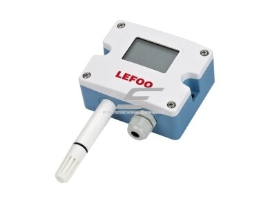 Temperatūros ir drėgmės keitiklis su LCD | 0–100 % RH | 4–20 mA / 0–10 V / RS485 Modbus | 15–35 V DC / 24 V AC | IP65 | LEFOO LFH10 Temperatūros ir drėgmės keitiklis su LCD | 0–100 % RH | 4–20 mA / 0–10 V / RS485 Modbus | 15–35 V DC / 24 V AC | IP65 | LEFOO LFH10