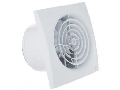 Ventiliatorius su atbuliniu vožtuvu sklende | D100 | 230V | 155x155x101mm | plastikas | balta | AU4S Ventiliatorius su atbuliniu vožtuvu sklende | D100 | 230V | 155x155x101mm | plastikas | balta | AU4S