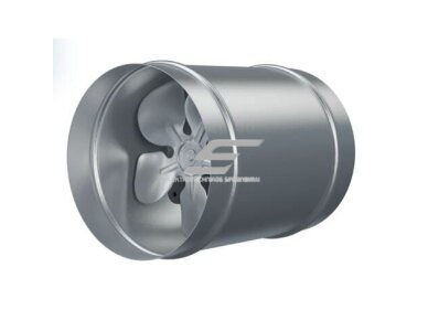 Kanalinis ašinis ventiliatorius | D200 | 350 m³/h | 30 W | 230 V | cinkuotas plienas | sidabrinis | 18953 Kanalinis ašinis ventiliatorius | D200 | 350 m³/h | 30 W | 230 V | cinkuotas plienas | sidabrinis | 18953