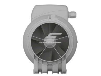 Kanalinis mišraus srauto ventiliatorius Turbo Join Compact 125 | D125 | 355 m³/h | 29 W | 230 V | 2 greičiai | 291×173×216 mm | pilkas | 01872 1 Kanalinis mišraus srauto ventiliatorius Turbo Join Compact 125 | D125 | 355 m³/h | 29 W | 230 V | 2 greičiai | 291×173×216 mm | pilkas | 01872 1
