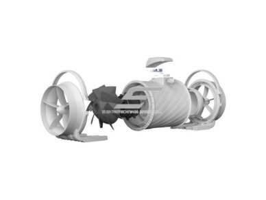 Kanalinis mišraus srauto ventiliatorius Turbo Join Compact 200 | D200 | 1200 m³/h | 130 W | 230 V | 2 greičiai | 307×240×203 mm | baltas | 01867 4 Kanalinis mišraus srauto ventiliatorius Turbo Join Compact 200 | D200 | 1200 m³/h | 130 W | 230 V | 2 greičiai | 307×240×203 mm | baltas | 01867 4