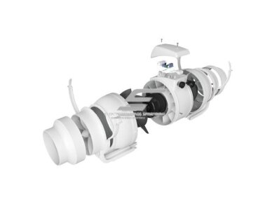 Kanalinis mišraus srauto ventiliatorius Turbo Join Compact 150/160 | D160 | 570 m³/h | 50 W | 230 V | 2 greičiai | 340×190×238 mm | pilkas | 34607 3 Kanalinis mišraus srauto ventiliatorius Turbo Join Compact 150/160 | D160 | 570 m³/h | 50 W | 230 V | 2 greičiai | 340×190×238 mm | pilkas | 34607 3