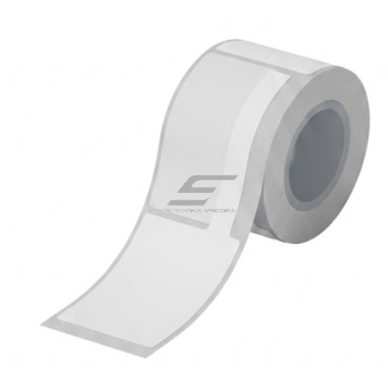 Cable marking label | T-type "flag" shape | 38x25 + 35mm | white | 280 pcs/roll | thermal | for cable and wire marking Cable marking label | T-type "flag" shape | 38x25 + 35mm | white | 280 pcs/roll | thermal | for cable and wire marking