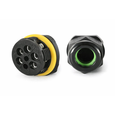 Kabeļu savienojuma savienotājs | M20 | 5–8 mm | 0.5–2.5 mm² | 5 kontakti (5P) | 21.8 × 81.2 mm | hermētisks | IP68 | 16A | 230V | ūdensizturīgs  2