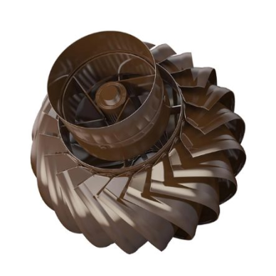 Ротационный дефлектор D680 | шарикоподшипники | 600×250 мм | окрашенная сталь | коричневый 2 Ротационный дефлектор D680 | шарикоподшипники | 600×250 мм | окрашенная сталь | коричневый 2