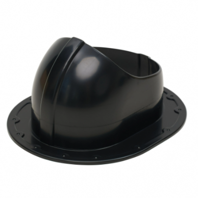 Ventilation outlet flashing for tile roofing | 330×265 mm | ABS | black 2 Ventilation outlet flashing for tile roofing | 330×265 mm | ABS | black 2