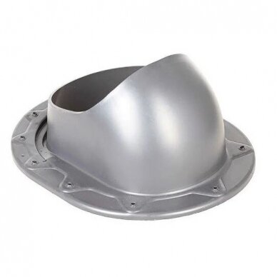 Ventilācijas izvada stiprinājums dakstiņu jumta segumam | 330×265 mm | ABS | sudrabains Ventilācijas izvada stiprinājums dakstiņu jumta segumam | 330×265 mm | ABS | sudrabains