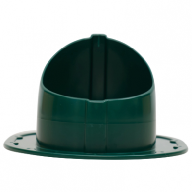 Ventilation outlet flashing for tile roofing | 330×265 mm | ABS | green 3 Ventilation outlet flashing for tile roofing | 330×265 mm | ABS | green 3