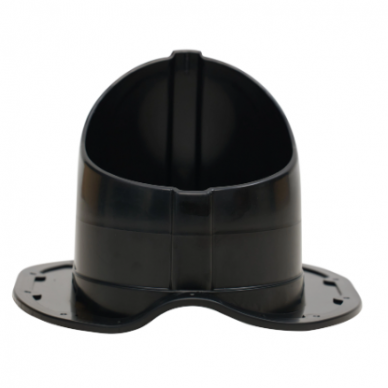 Ventilācijas izvada stiprinājums metāla jumta segumam | 330×265 mm | ABS | melns 3 Ventilācijas izvada stiprinājums metāla jumta segumam | 330×265 mm | ABS | melns 3