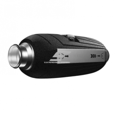Skaņas izolēts kanālu jauktās plūsmas ventilators | D100 | 250 m³/h | 50 W | 230 V | 2 ātrumi | 690×233×236 mm | IPX4 | melns | ESLP23485