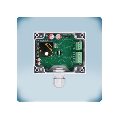 Kanāla CO2 sensors | CO2 0-2000ppm | T -30…70°C | 0-100%rH | NDIR | 3×0-10VDC/4-20mA/PWM | Modbus RTU | 24VAC/VDC | IP54 | Sentera Controls | DSCDG3-4 5
