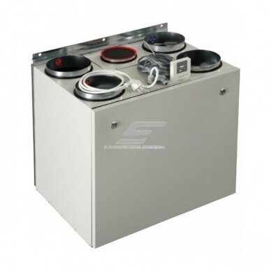 Rekuperaator elektrilise soojendiga | ruumide ventilatsiooniks | 40–250 m² | 300 m³/h | 1~230V