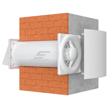 Kanałowy mini rekuperator ścienny | D125 | 220–240V | IP24 1