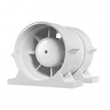 Duct fan | supply and exhaust airflow | 230V | D100 | 138x119x139mm | plastic | white 2 Duct fan | supply and exhaust airflow | 230V | D100 | 138x119x139mm | plastic | white 2