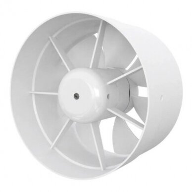 Kanalveida ventilators | sadzīves | ventilācijas sistēmām | D160 | 163x163x101mm | IP24 | plastmasa | balts 1 Kanalveida ventilators | sadzīves | ventilācijas sistēmām | D160 | 163x163x101mm | IP24 | plastmasa | balts 1