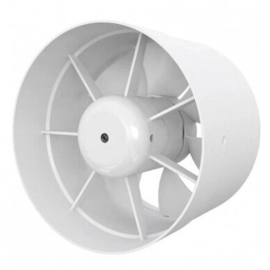 Kanaliventilaator | kodune | ventilatsioonisüsteemidele | D150 | 153x153x104mm | IP24 | plastmass | valge 1