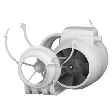Kanałowy wentylator o przepływie mieszanym Turbo Join Compact 100 | D100 | 250 m³/h | 25 W | 230 V | 2 biegi | 371×173×216 mm | biały | 34604 1 Kanałowy wentylator o przepływie mieszanym Turbo Join Compact 100 | D100 | 250 m³/h | 25 W | 230 V | 2 biegi | 371×173×216 mm | biały | 34604 1