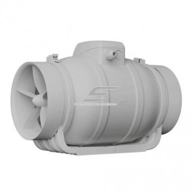 Mixed-flow duct fan Turbo Join Compact 150/160 | D160 | 570 m³/h | 50 W | 230 V | 2 speeds | 340×190×238 mm | grey | 34607 Mixed-flow duct fan Turbo Join Compact 150/160 | D160 | 570 m³/h | 50 W | 230 V | 2 speeds | 340×190×238 mm | grey | 34607