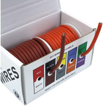 Silikonowy przewód elektryczny odporny na wysokie i niskie temperatury | 14AWG (~3.5 mm²) | 20 m | miedź cynowana | IP65 | -60…+200°C | czerwony + brązowy Silikonowy przewód elektryczny odporny na wysokie i niskie temperatury | 14AWG (~3.5 mm²) | 20 m | miedź cynowana | IP65 | -60…+200°C | czerwony + brązowy