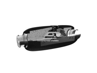 Kanalinis mišraus srauto ventiliatorius su garso izoliacija | D160 | 570 m³/h | 50 W | 230 V | 2 greičiai | 694×253×254 mm | IPX4 | juodas | ESLP23602 3
