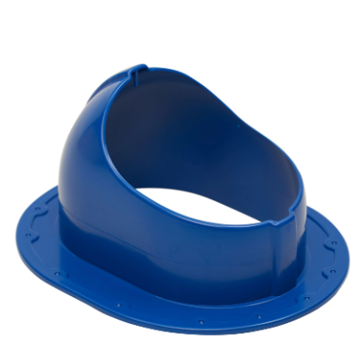 Ventilācijas izvada stiprinājums dakstiņu jumta segumam | 330×265 mm | ABS | zils 1