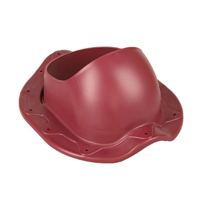 Ventilācijas izvada stiprinājums metāla jumta segumam | 330×265 mm | ABS | tumši sarkans