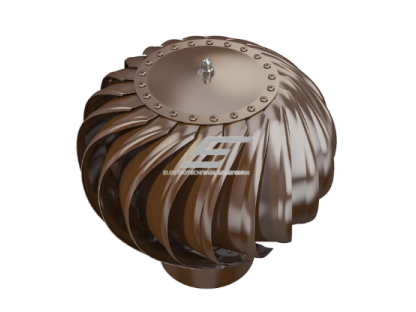 Rotacinis deflektorius D165 | rutuliniai guoliai | 300×100 mm | dažytas plienas | rudas 1 Rotacinis deflektorius D165 | rutuliniai guoliai | 300×100 mm | dažytas plienas | rudas 1
