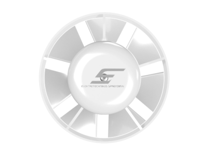 Kanalinis ventiliatorius | buitinis | ventiliacijos | vėdinimo sistemoms | 12V |  D100 | 103x103x80mm | IP24 | plastikas | baltas 2