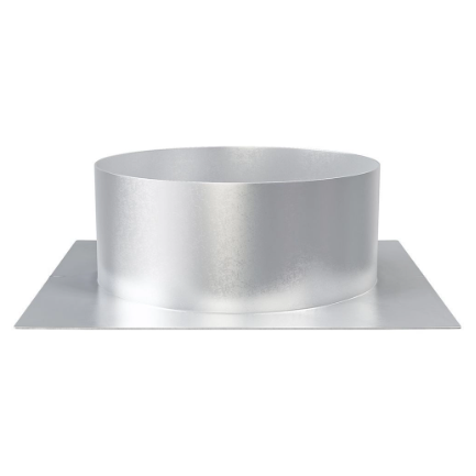 Podstawa deflektora D400 | 490×490×160 mm | stal ocynkowana | srebrny 1