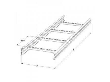 Kabelinės kopėčios | 6000x300x60x1mm | plieninės | karšto cinkavimo | pilkos | MEKA | KS20-300 L6000 PG | 1449503 1 Kabelinės kopėčios | 6000x300x60x1mm | plieninės | karšto cinkavimo | pilkos | MEKA | KS20-300 L6000 PG | 1449503 1