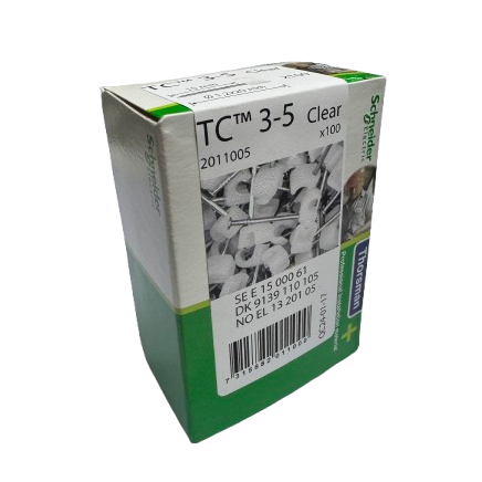 Cable Holder TC 3-5 | 1.2x20mm | Round | White | 100pcs. | Thorsman Cable Holder TC 3-5 | 1.2x20mm | Round | White | 100pcs. | Thorsman
