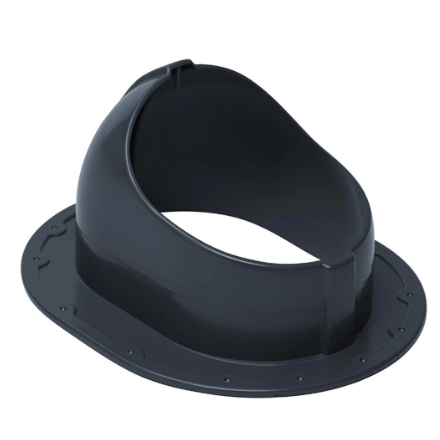 Ventilācijas izvada stiprinājums dakstiņu jumta segumam | 330×265 mm | ABS | pelēks 1