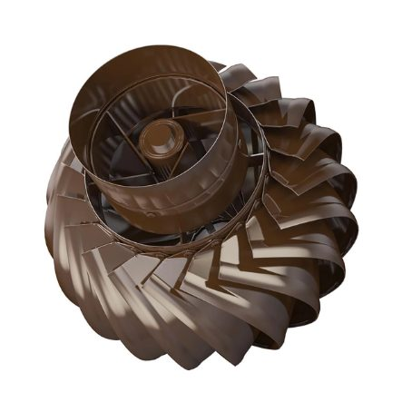 Rotējošais deflektors D185 | lodīšu gultņi | 300×100 mm | krāsots tērauds | brūns 2 Rotējošais deflektors D185 | lodīšu gultņi | 300×100 mm | krāsots tērauds | brūns 2