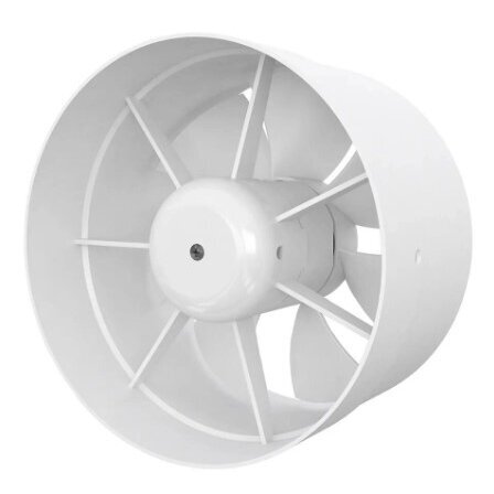 Kanalventilators | sadzīves | ventilācijas sistēmām | D160 | 163x163x101mm | IP24 | plastmasa | balts 1