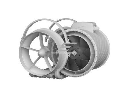 Kanalinis mišraus srauto ventiliatorius Turbo Join Compact 200 | D200 | 1200 m³/h | 130 W | 230 V | 2 greičiai | 307×240×203 mm | baltas | 01867 3