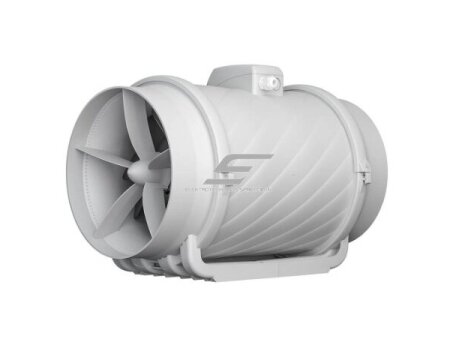 Kanalinis mišraus srauto ventiliatorius Turbo Join Compact 250 | D250 | 1405 m³/h | 225 W | 230 V | 2 greičiai | 383×310×261 mm | baltas | 01868