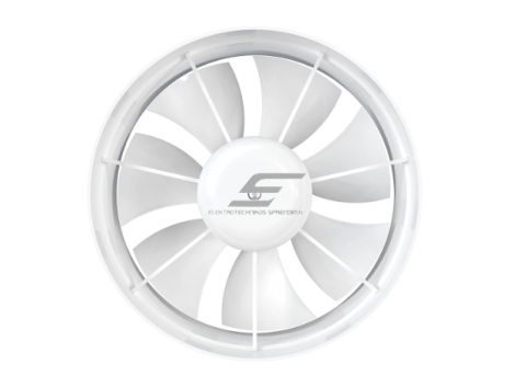 Kanalinis ventiliatorius | buitinis | ventiliacijos | vėdinimo sistemoms | 12V |  D125 | 128x128x87mm | IP24 | plastikas | baltas 2