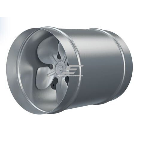 Kanālu aksiālais ventilators | D250 | 600 m³/h | 42 W | 230 V | cinkots tērauds | sudraba | 18954 Kanālu aksiālais ventilators | D250 | 600 m³/h | 42 W | 230 V | cinkots tērauds | sudraba | 18954