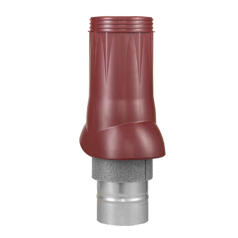 Ventilation outlet D125/160 | insulated | 510 mm | ABS | dark red