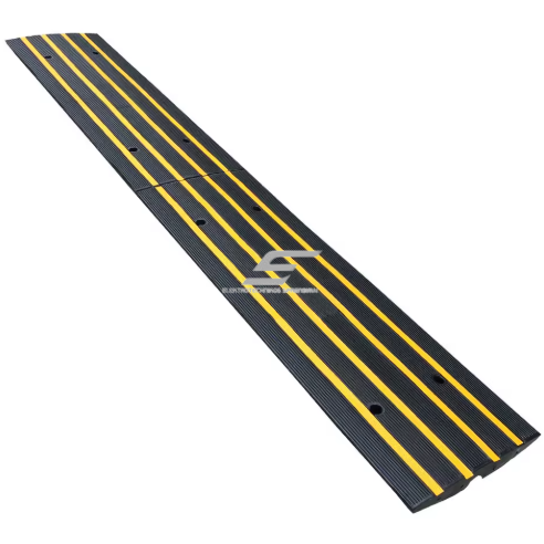 Kabeļu aizsargu rampa | 1 kanāls | gumijas kabeļu aizsargs | 1220 x 410 x 64 mm | ar pārbraukšanas funkciju | dzeltena/melna | āra apstākļiem 2 Kabeļu aizsargu rampa | 1 kanāls | gumijas kabeļu aizsargs | 1220 x 410 x 64 mm | ar pārbraukšanas funkciju | dzeltena/melna | āra apstākļiem 2