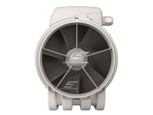 Kanalinis mišraus srauto ventiliatorius Turbo Join Compact 100 | D100 | 250 m³/h | 25 W | 230 V | 2 greičiai | 371×173×216 mm | baltas | 34604 2