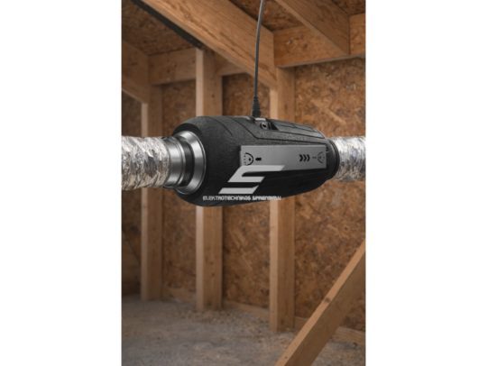 Kanalinis mišraus srauto ventiliatorius su garso izoliacija | D150 | 570 m³/h | 50 W | 230 V | 2 greičiai | 694×253×254 mm | IPX4 | juodas | ESLP23486 5 Kanalinis mišraus srauto ventiliatorius su garso izoliacija | D150 | 570 m³/h | 50 W | 230 V | 2 greičiai | 694×253×254 mm | IPX4 | juodas | ESLP23486 5