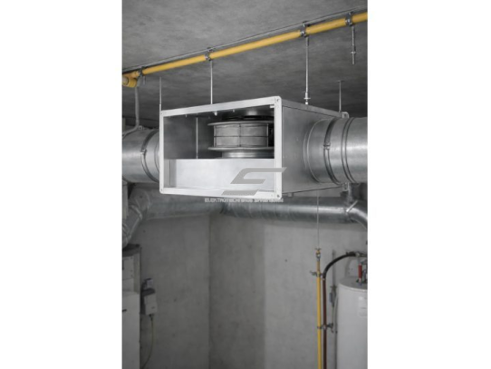 Stačiakampis kanalinis išcentrinis ventiliatorius | 800×500×900 mm | 7000 m³/h | 830 W | 380 V | greičio reguliavimas | cinkuotas plienas | IP44 | ESLP21719 2